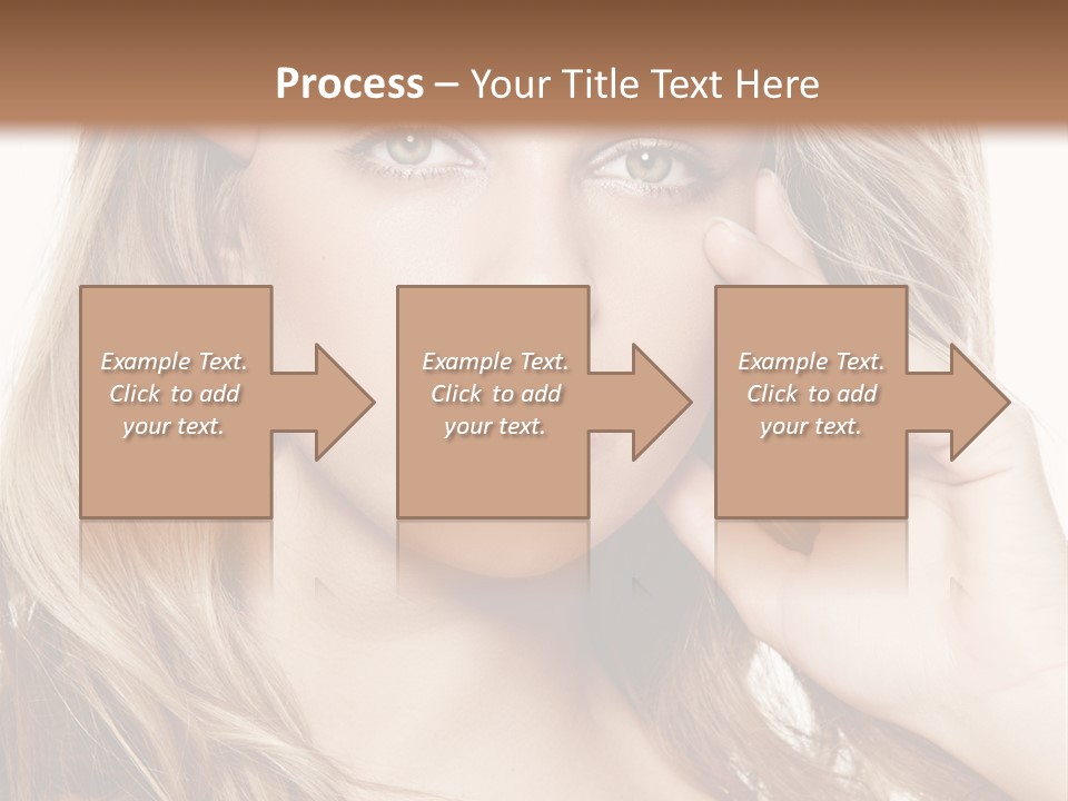 Elegant Background Hair Care PowerPoint Template