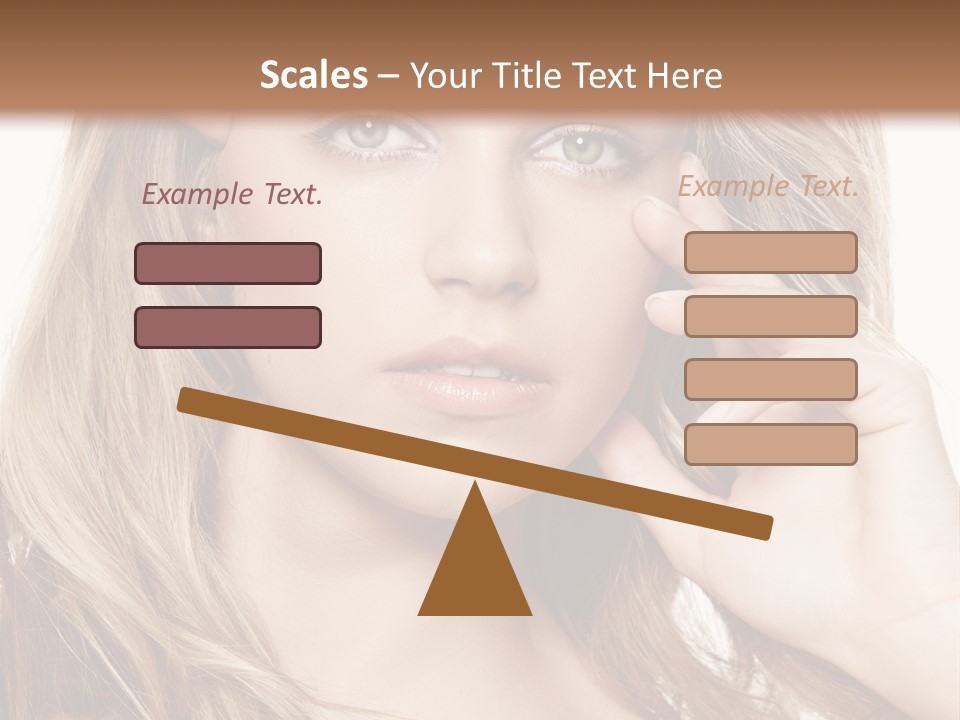 Elegant Background Hair Care PowerPoint Template