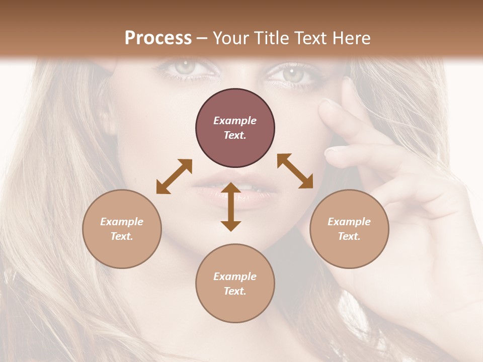 Elegant Background Hair Care PowerPoint Template
