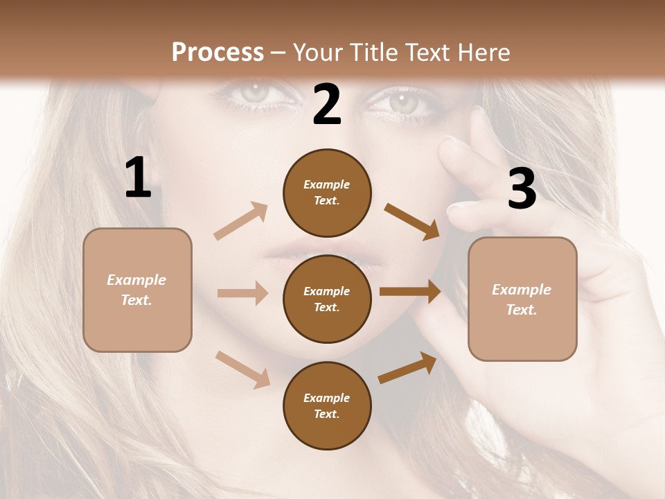 Elegant Background Hair Care PowerPoint Template