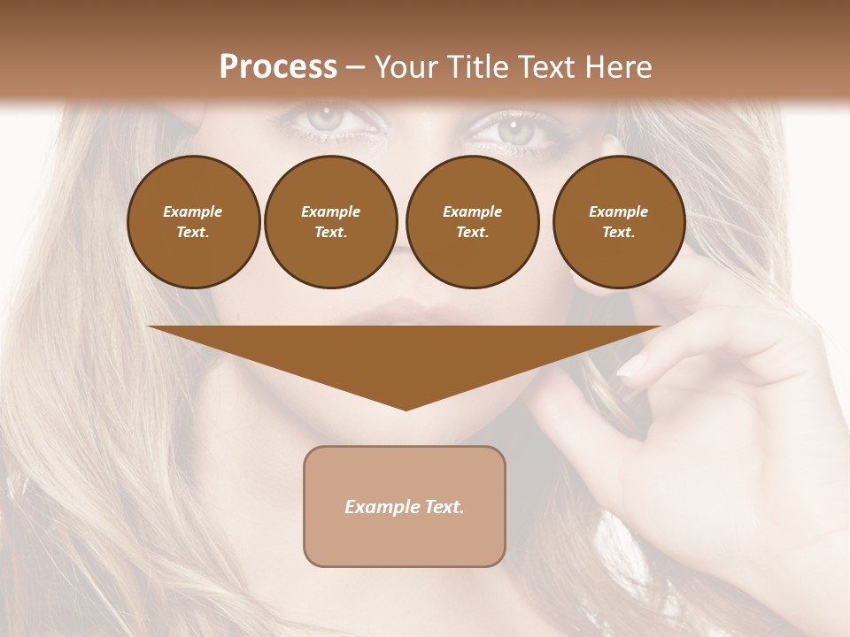 Elegant Background Hair Care PowerPoint Template