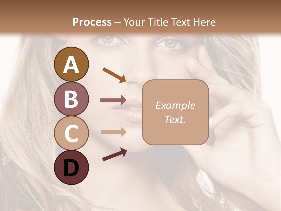 Elegant Background Hair Care PowerPoint Template