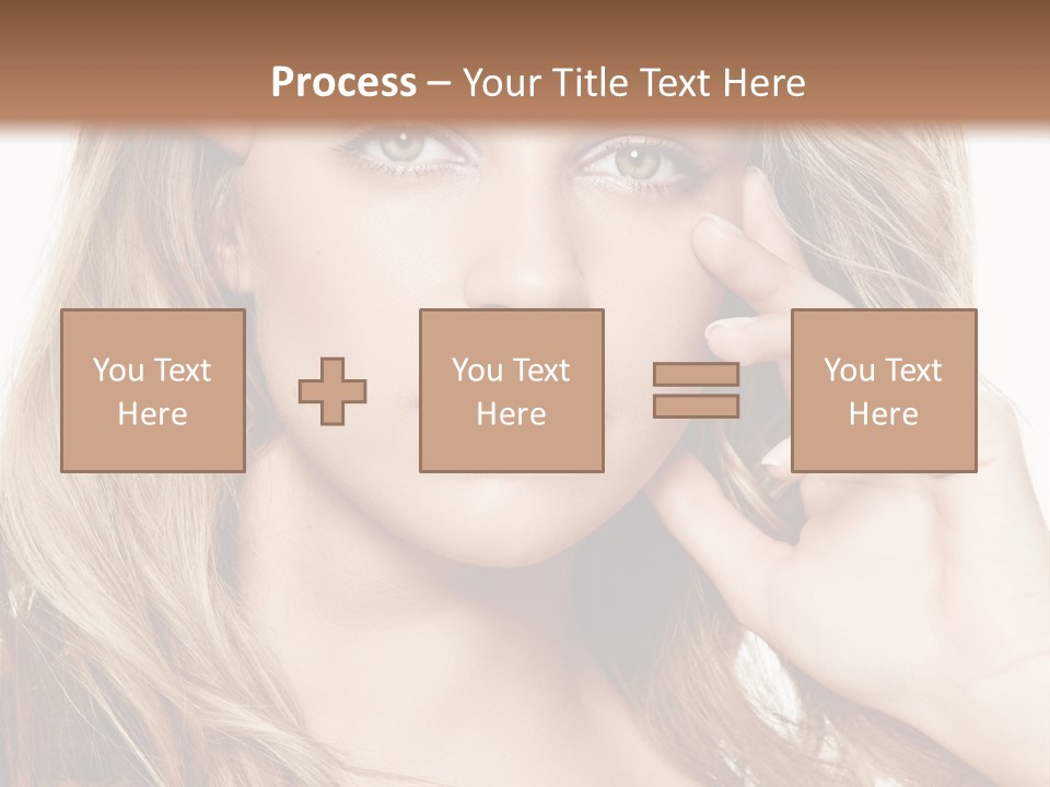 Elegant Background Hair Care PowerPoint Template