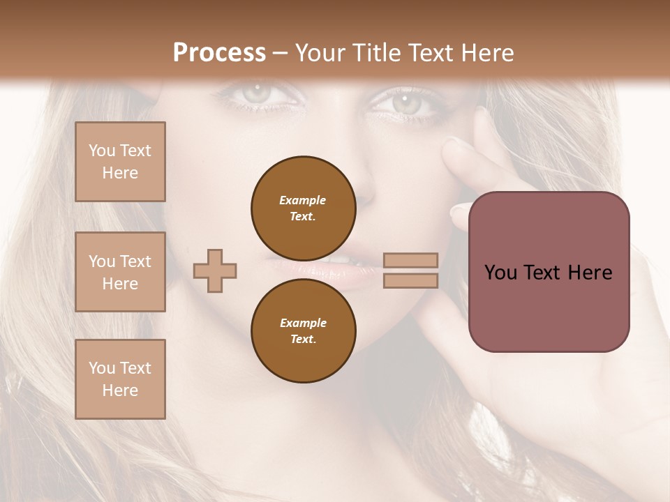 Elegant Background Hair Care PowerPoint Template