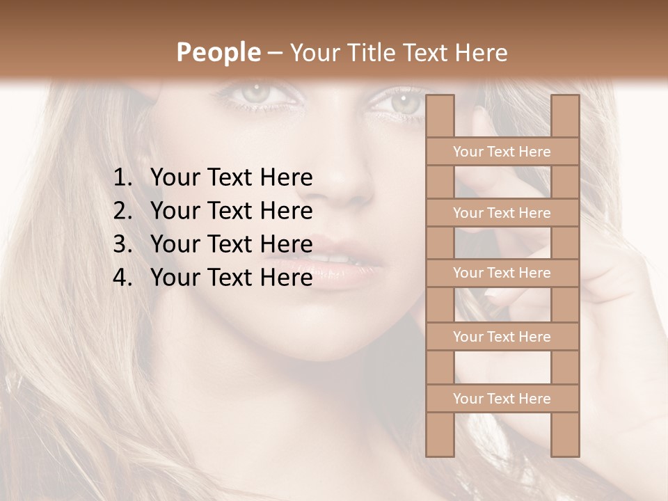Elegant Background Hair Care PowerPoint Template