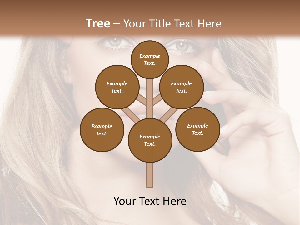 Elegant Background Hair Care PowerPoint Template