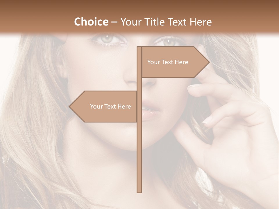 Elegant Background Hair Care PowerPoint Template