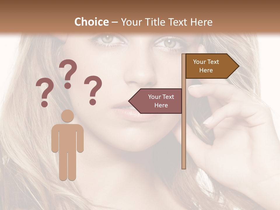 Elegant Background Hair Care PowerPoint Template