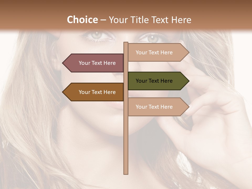 Elegant Background Hair Care PowerPoint Template
