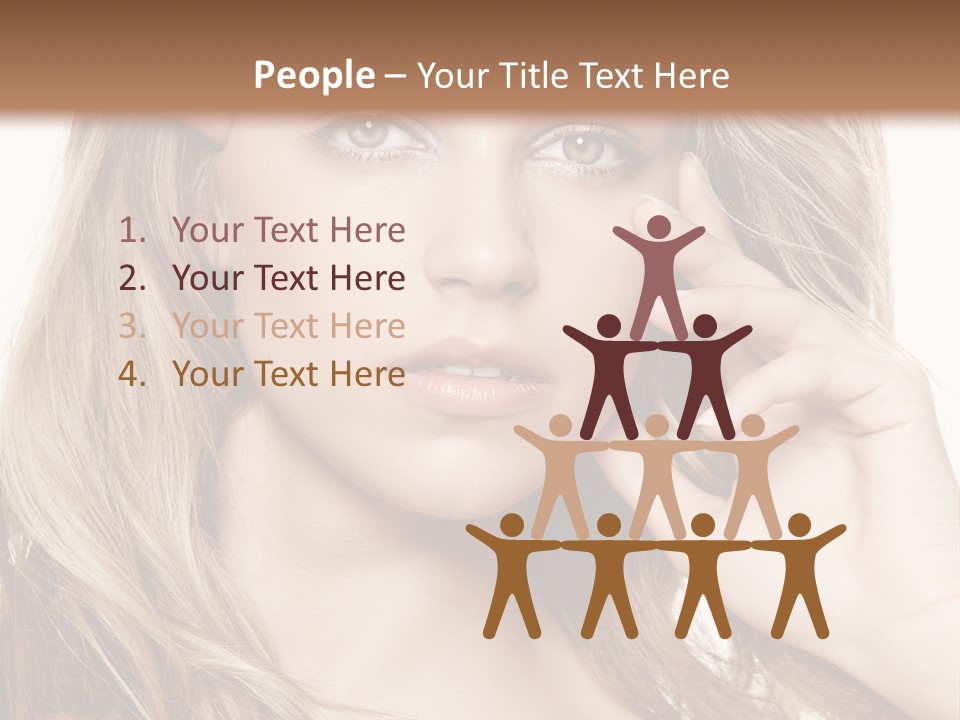 Elegant Background Hair Care PowerPoint Template