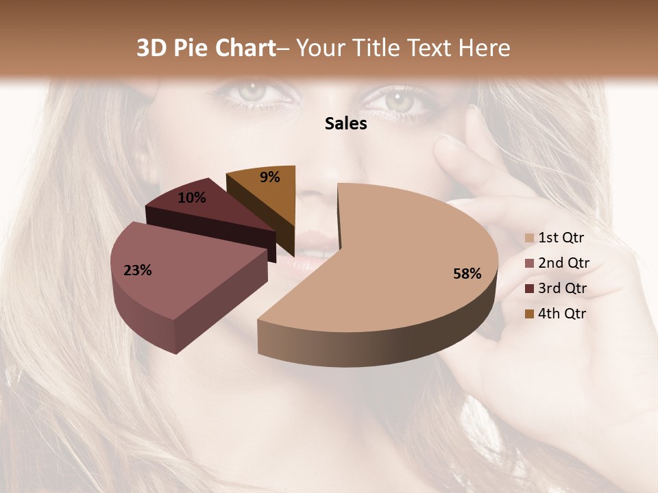 Elegant Background Hair Care PowerPoint Template