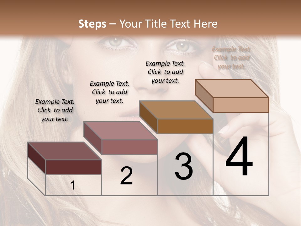 Elegant Background Hair Care PowerPoint Template