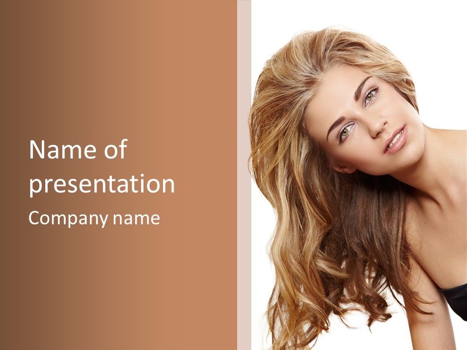 Skin Happy Woman PowerPoint Template