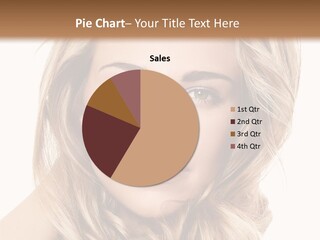 Blonde Make Up Hairstyle PowerPoint Template