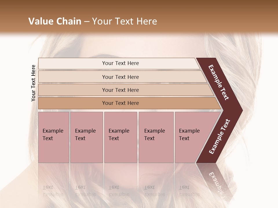 Blonde Make Up Hairstyle PowerPoint Template