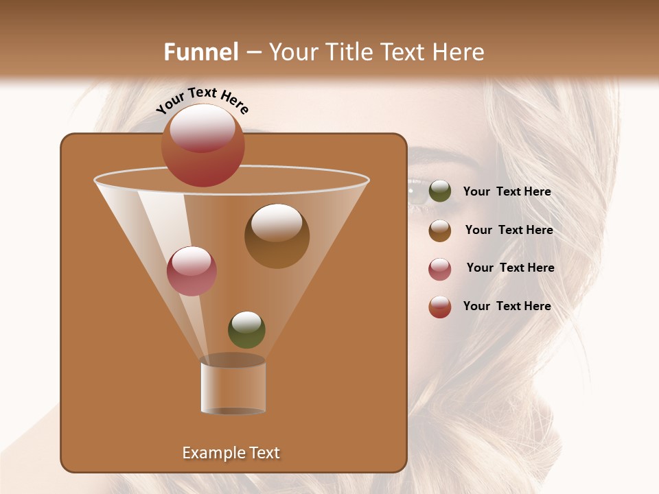 Blonde Make Up Hairstyle PowerPoint Template