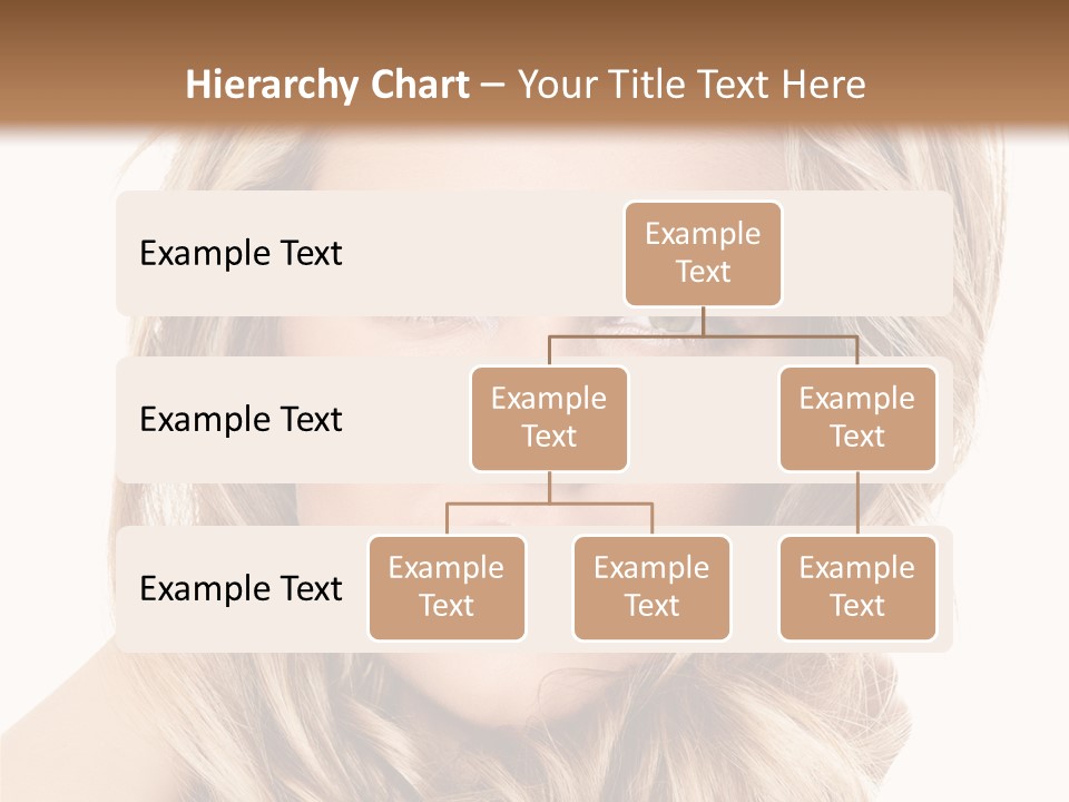 Blonde Make Up Hairstyle PowerPoint Template