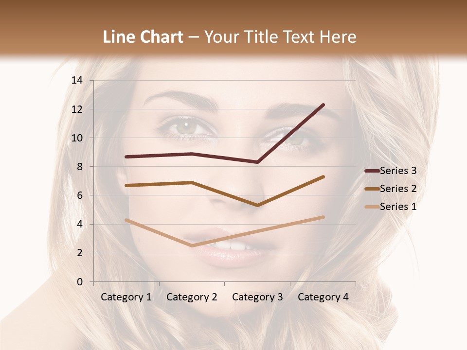 Blonde Make Up Hairstyle PowerPoint Template
