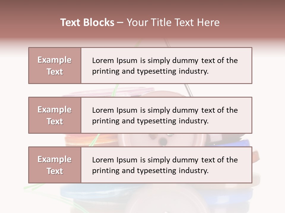 Group Thread Hobbies PowerPoint Template