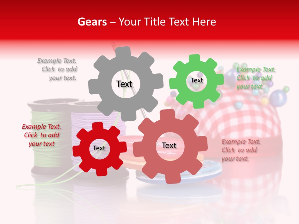 Button Background Green PowerPoint Template