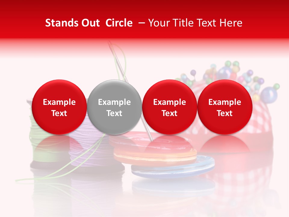 Button Background Green PowerPoint Template