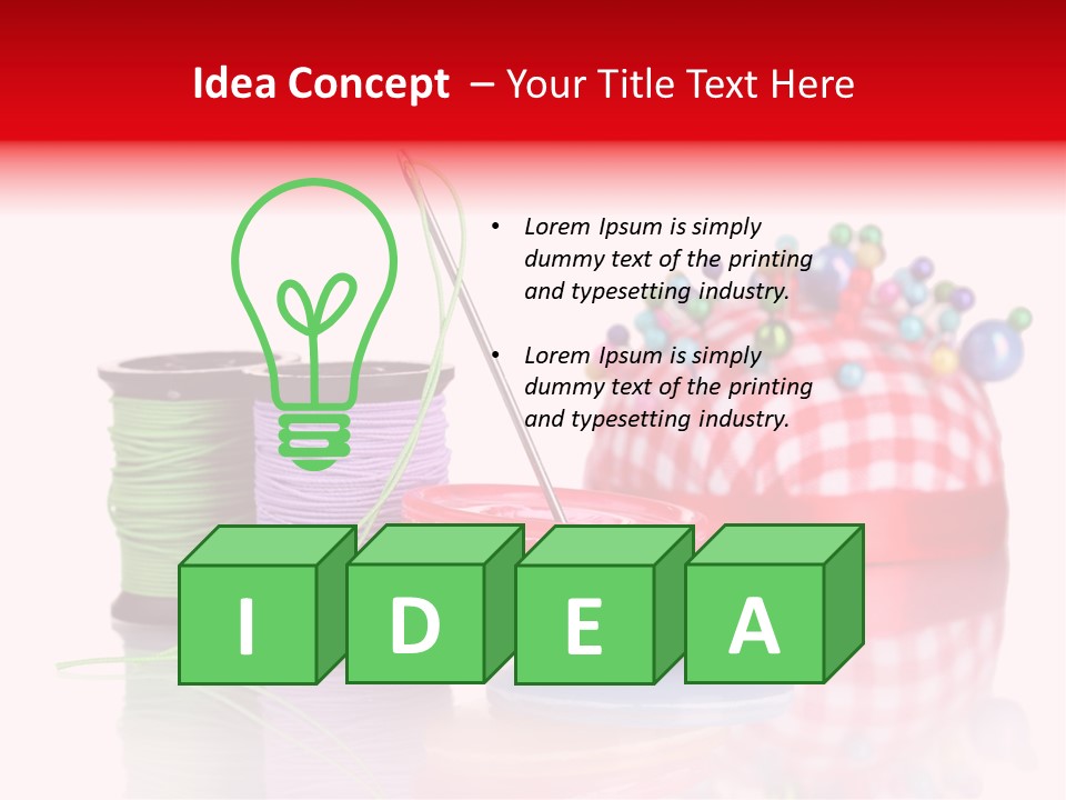 Button Background Green PowerPoint Template