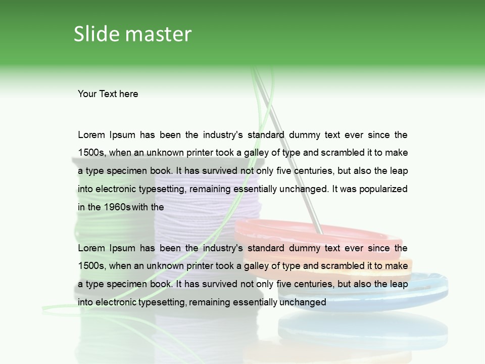 Sew Embroidery Group PowerPoint Template