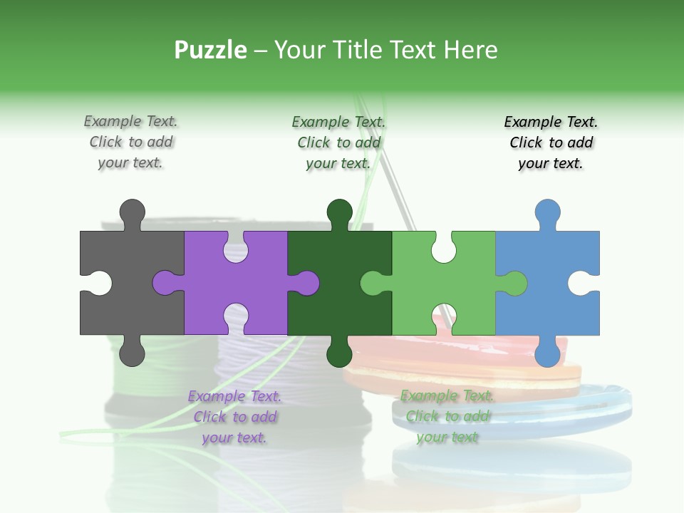 Sew Embroidery Group PowerPoint Template