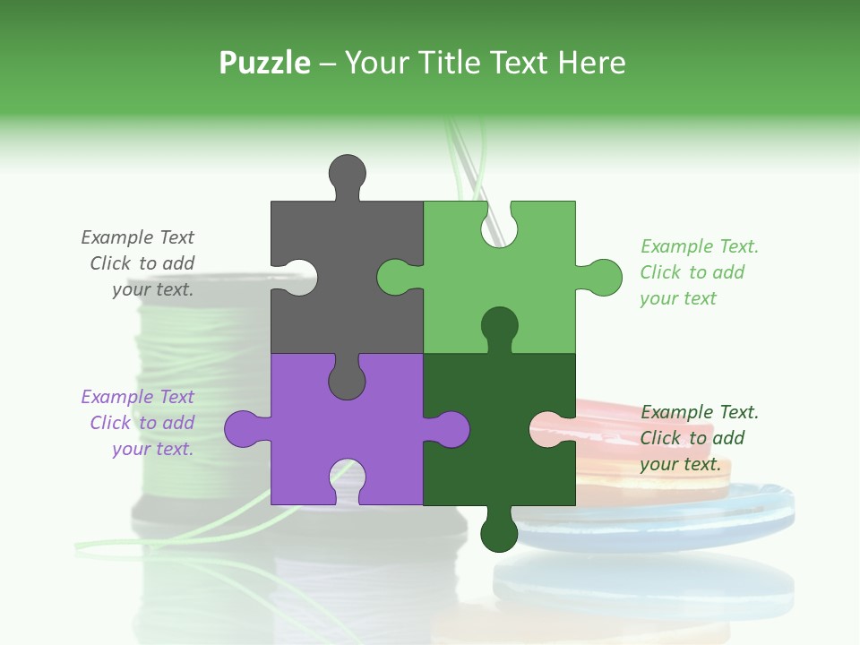 Sew Embroidery Group PowerPoint Template