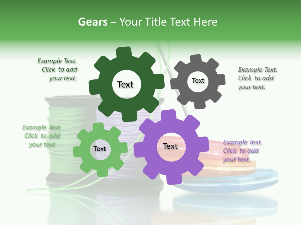 Sew Embroidery Group PowerPoint Template