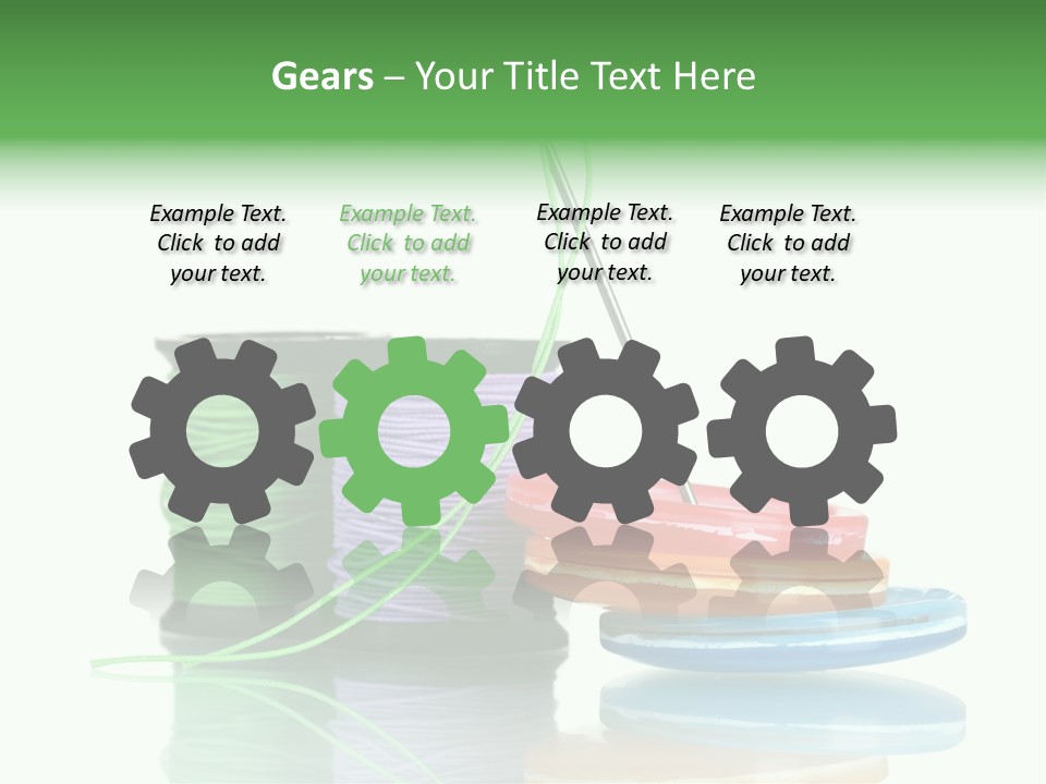 Sew Embroidery Group PowerPoint Template