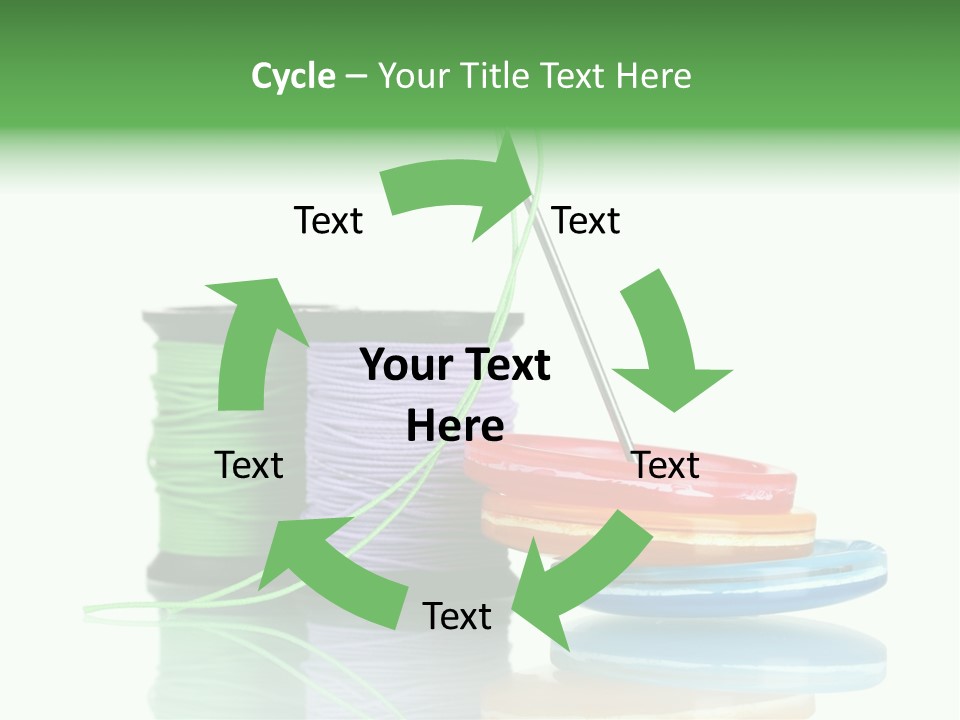 Sew Embroidery Group PowerPoint Template