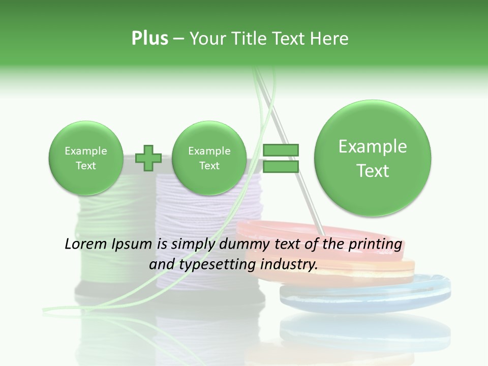 Sew Embroidery Group PowerPoint Template