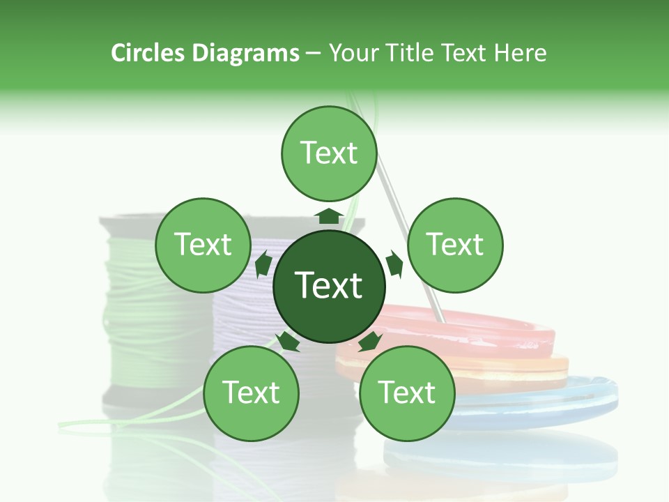 Sew Embroidery Group PowerPoint Template