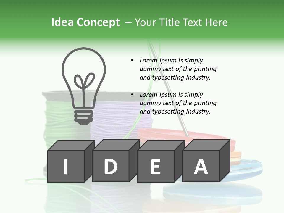 Sew Embroidery Group PowerPoint Template