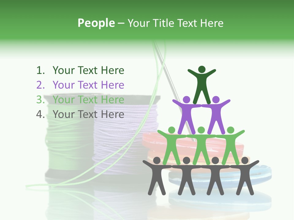 Sew Embroidery Group PowerPoint Template