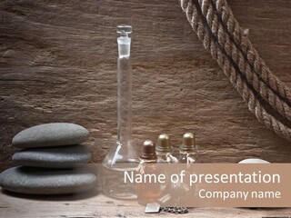 Ancient Test Tubes Spa PowerPoint Template