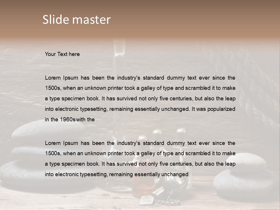 Ancient Test Tubes Spa PowerPoint Template