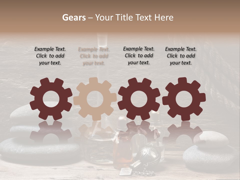 Ancient Test Tubes Spa PowerPoint Template