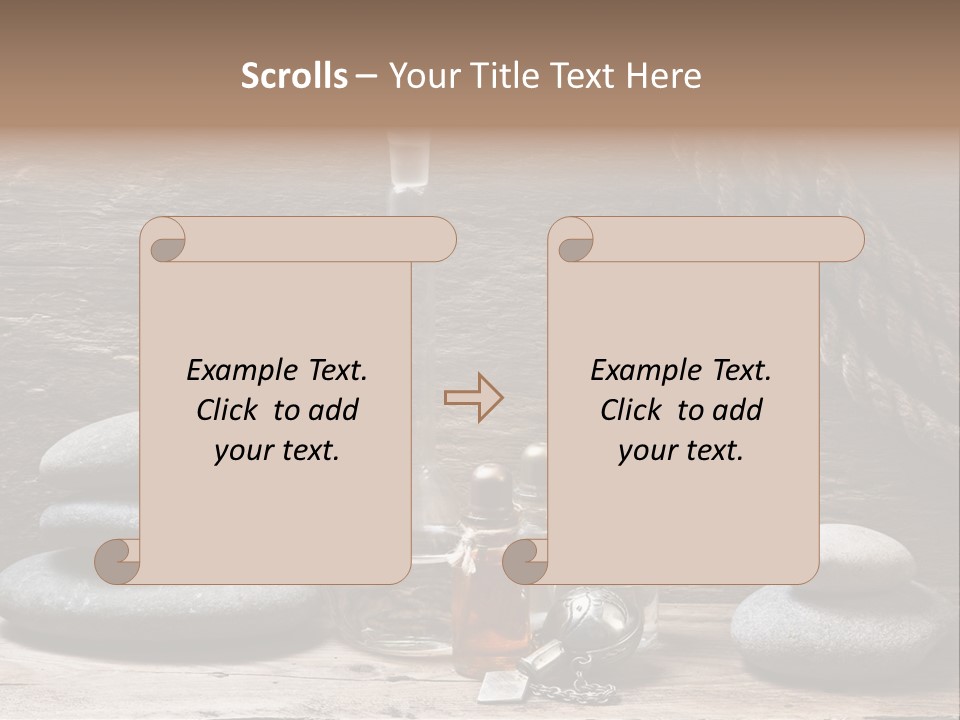 Ancient Test Tubes Spa PowerPoint Template