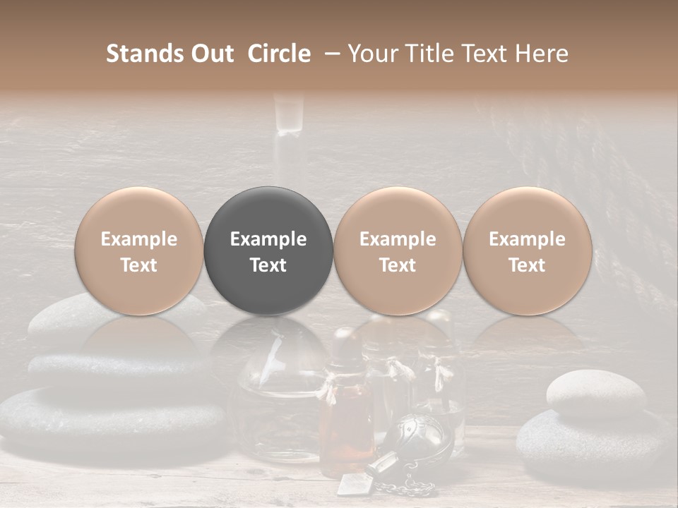Ancient Test Tubes Spa PowerPoint Template
