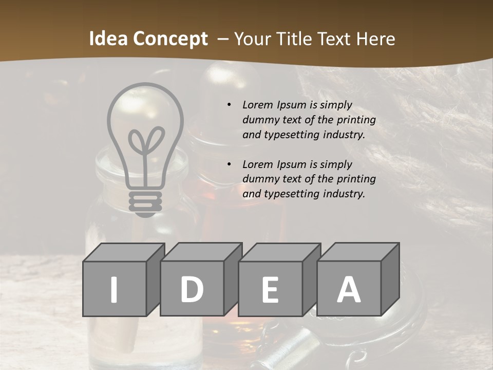 Concepts Glass Close Up PowerPoint Template