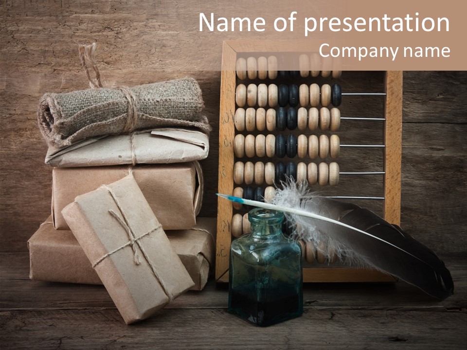 Brown Paper Warehouse PowerPoint Template