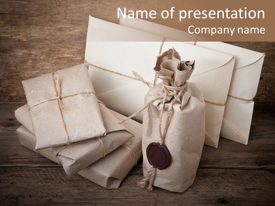 Packing Package Tied PowerPoint Template
