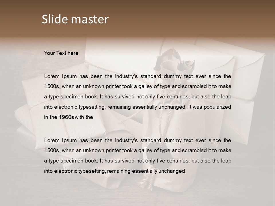 Packing Package Tied PowerPoint Template