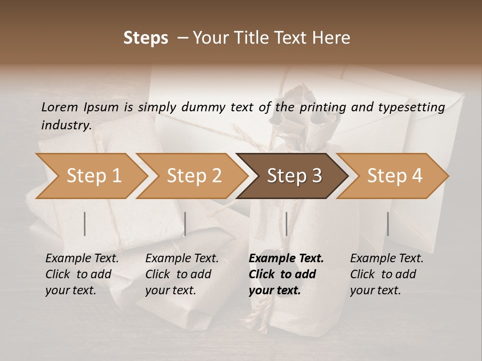 Packing Package Tied PowerPoint Template