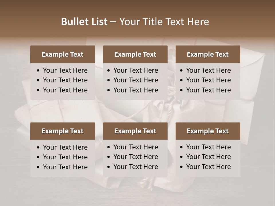 Packing Package Tied PowerPoint Template