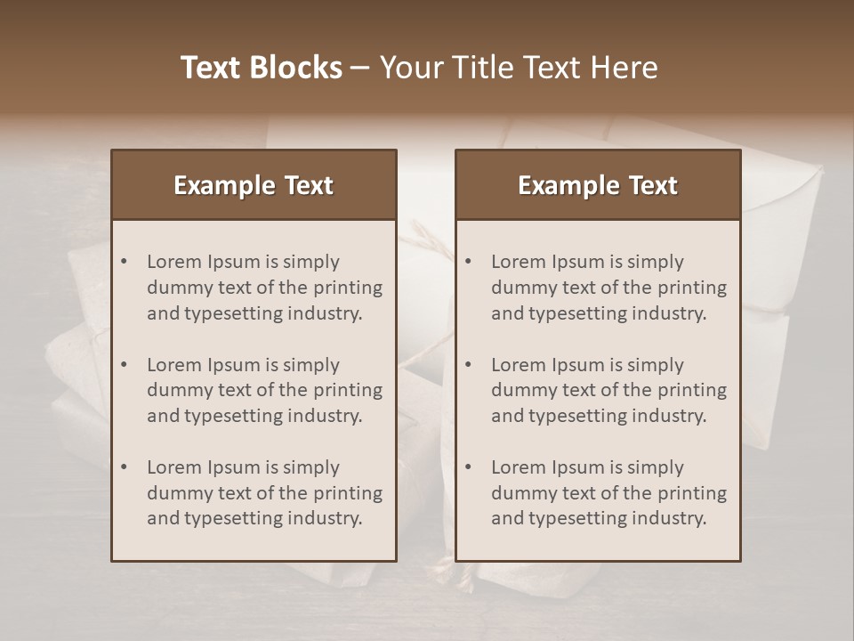 Packing Package Tied PowerPoint Template