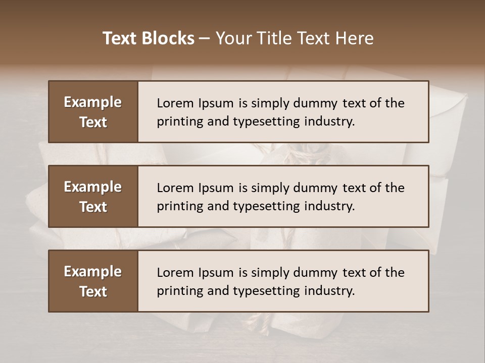Packing Package Tied PowerPoint Template