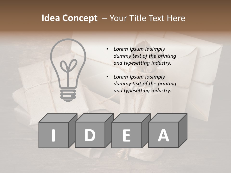 Packing Package Tied PowerPoint Template